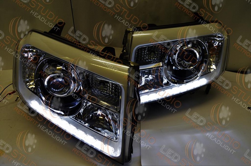 Светодиодные Bi Led фары Honda Pilot 08-